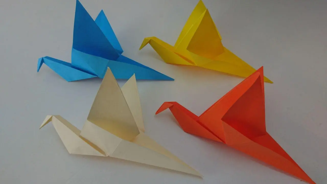 como hacer un ave de origami - Cómo se llama el ave en origami