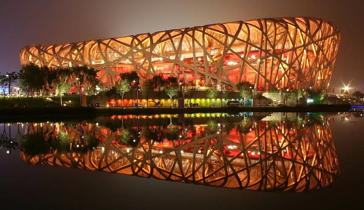 estadio nido de pájaro planos - Cómo se llama el estadio de China