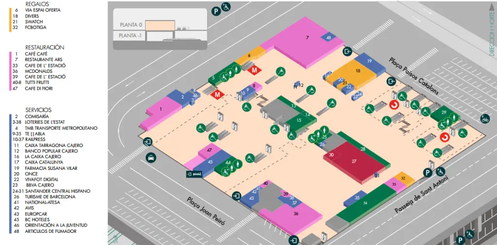 estacion ave barcelona mapa - Cómo se llama la zona de la estación de Sants