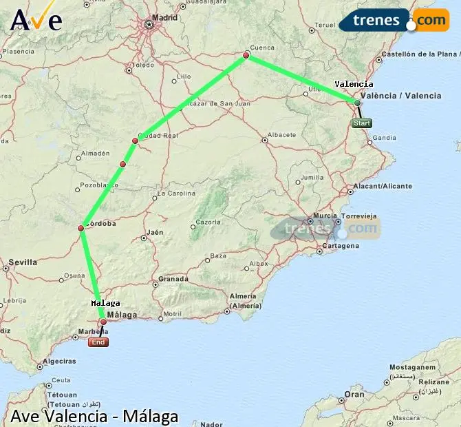 ave malaga valencia barato - Cuándo empieza Avlo en Málaga