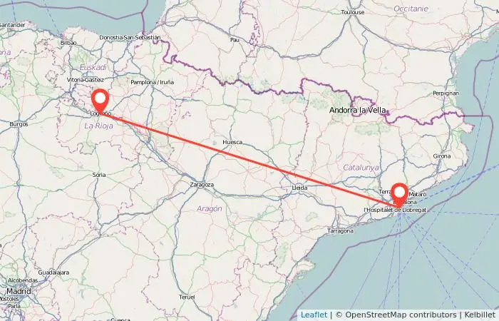 ave barcelona logroño - Cuántas horas hay de Barcelona a Zaragoza en el AVE