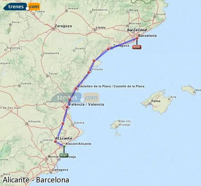 ave alicante barcelona - Cuánto cuesta un billete de tren desde Alicante a Barcelona