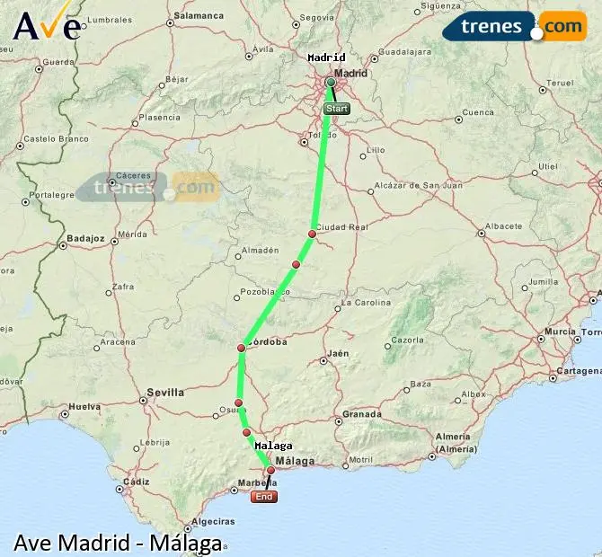 Distancia de Madrid a Marbella en Ave - Cuánto se tarda en AVE de Madrid a Marbella distancia de madrid a marbella en ave - Cuánto se tarda en AVE de Madrid a Marbella