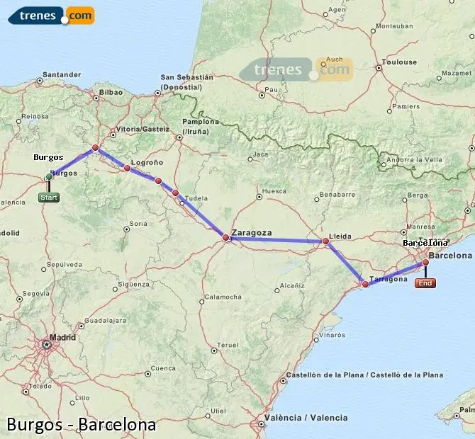Ave Barcelona a Burgos: La mejor forma de viajar - Cuánto tarda el AVE de Barcelona a Burgos ave barcelona a burgos - Cuánto tarda el AVE de Barcelona a Burgos
