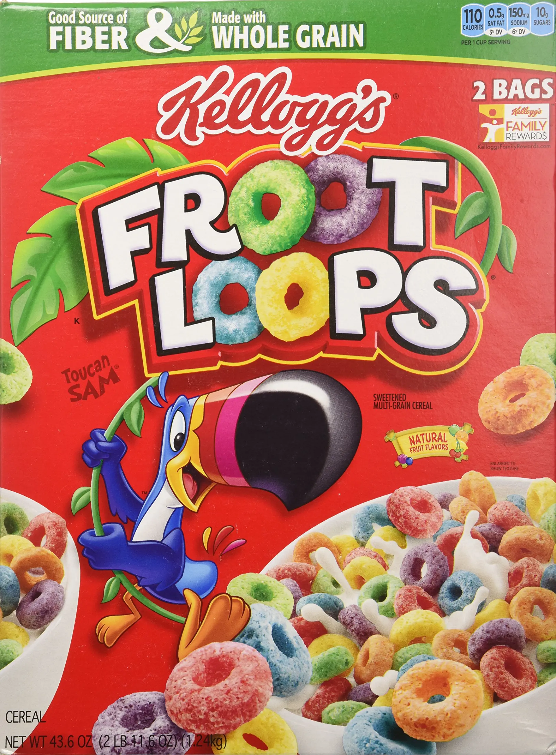 loro touman de caja de cereal froot loups - Cuántos Froot Loops hay en una caja