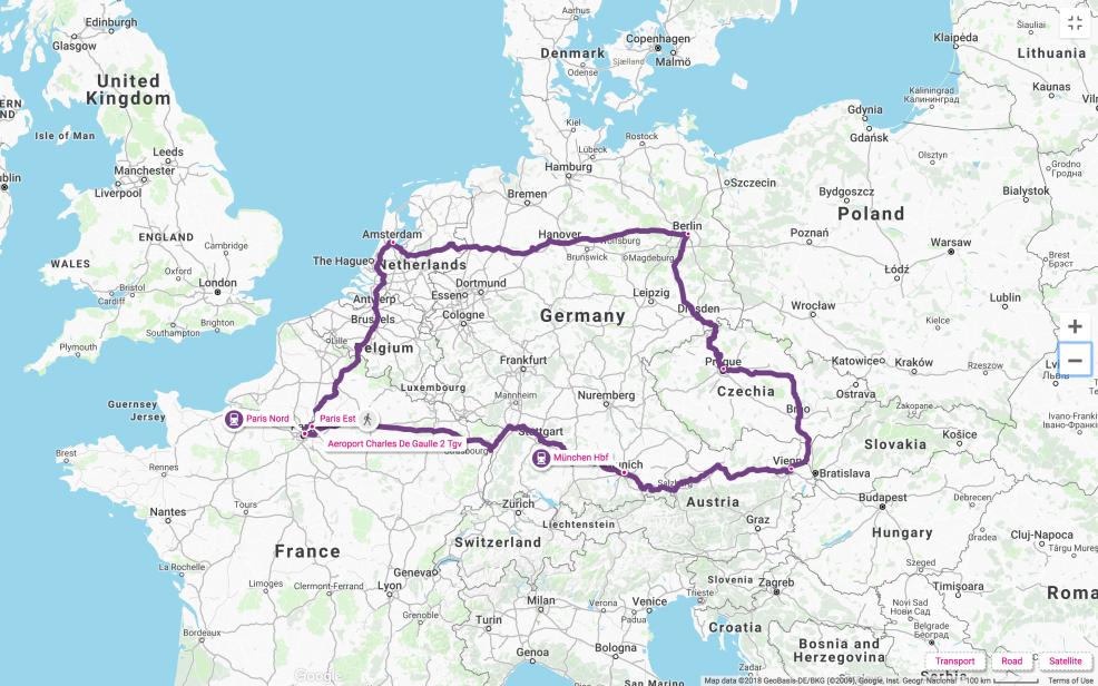 ave recorrido por europa - Cuántos países recorre el tren de Europa