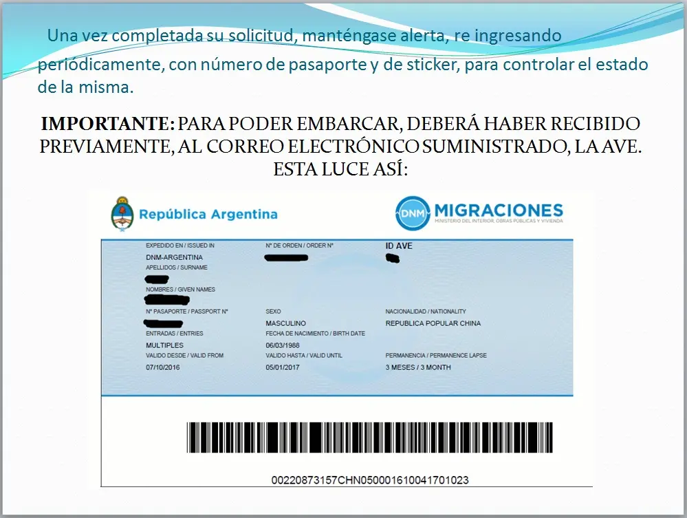 autorización de viaje electrónica ave - Dónde se hace la autorización de viaje