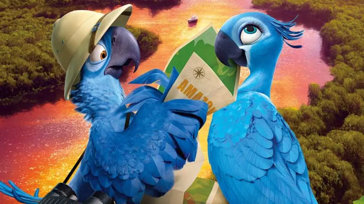 rio personaje guacamayo azul - Qué especie es la rana de Rio 2