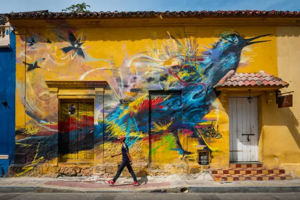 arte en las calles sobre aves - Qué expresiones artisticas observamos en la calle