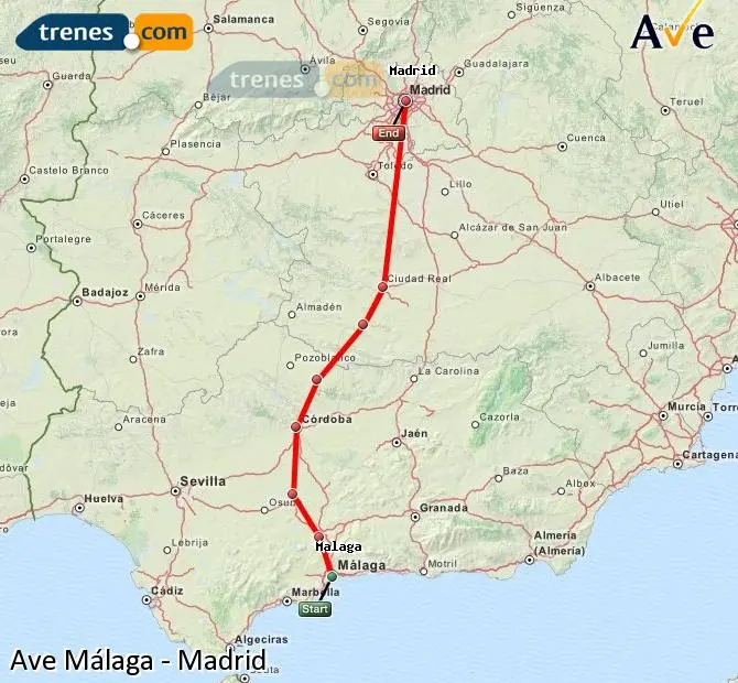 recorrido ave madrid malaga - Qué paradas hace el AVE de Madrid a Málaga