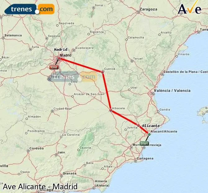 Recorrido AVE Madrid Alicante: La mejor manera de viajar - Qué paradas tiene el AVE Madrid Alicante recorrido ave madrid alicante - Qué paradas tiene el AVE Madrid Alicante